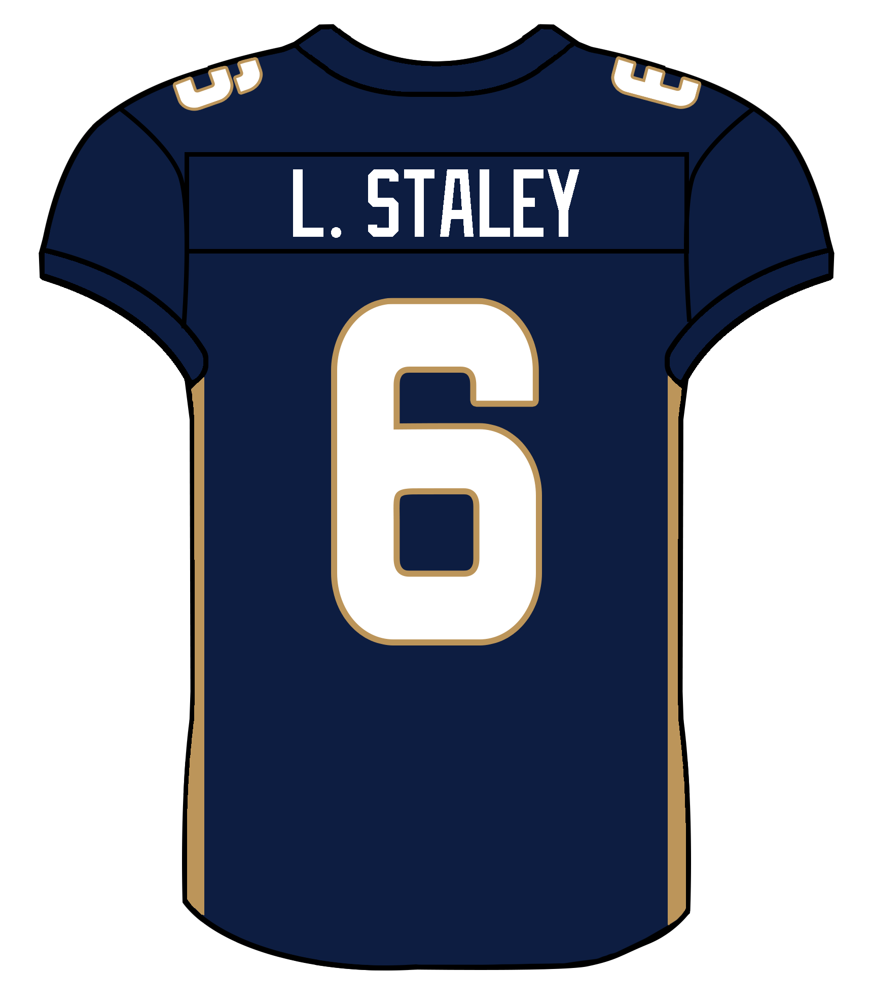 Luke Staley retired jersey